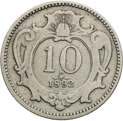 10 Halier 1892 - back