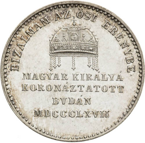 Silver Token 1867 - back
