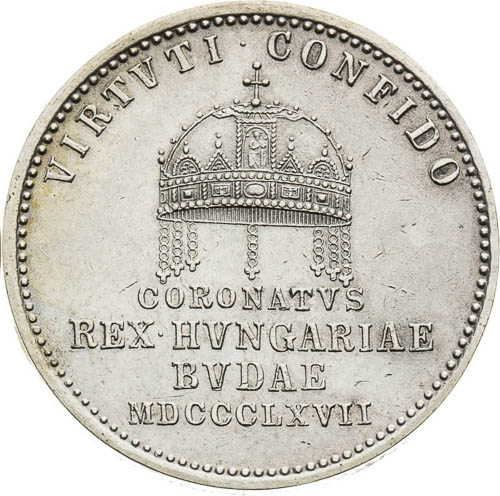 Silver Token 1867 - back