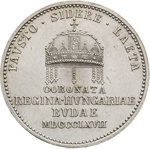 Silver Token 1867 - back