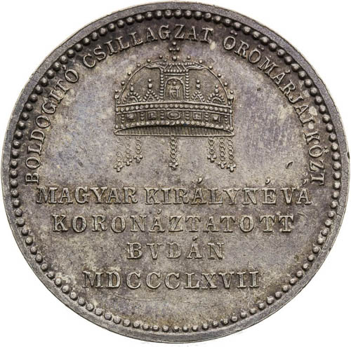 Silver Token 1867 - back