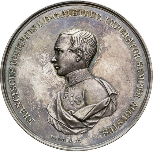 Silver medal 1852 - front