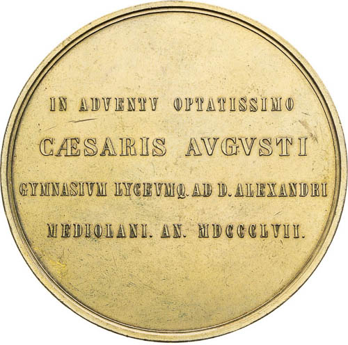Medal 1857 - back
