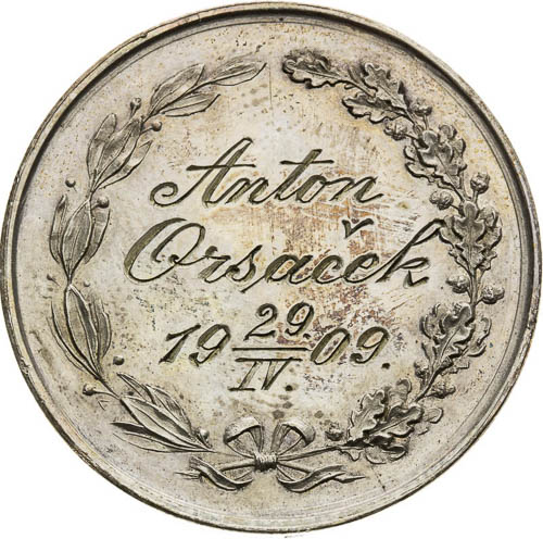 Medal 1861/1909 - back
