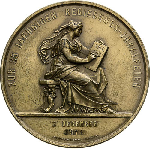 Medal 1873 - back