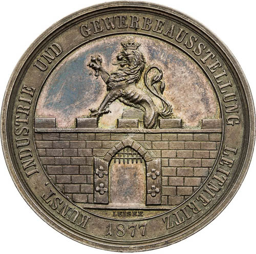 Silver Medal 1877 - front