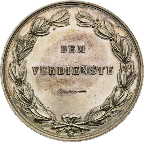 Silver Medal 1877 - back