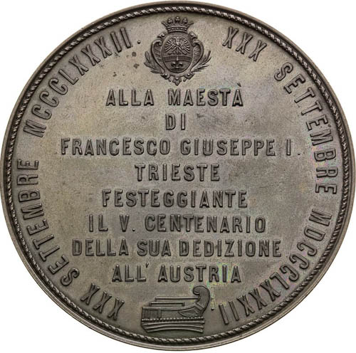 Medal 1882 - back