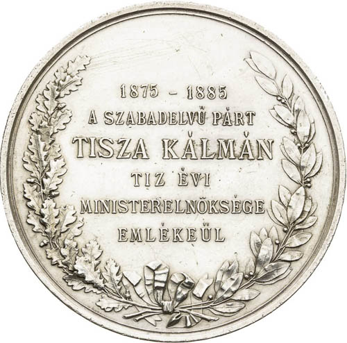 Silver Medal 1885 - back