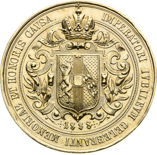 Medal 1888 - back