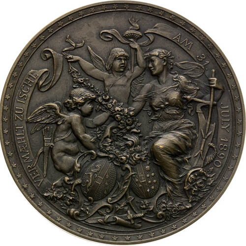 Medal 1890 (2 pcs) - back