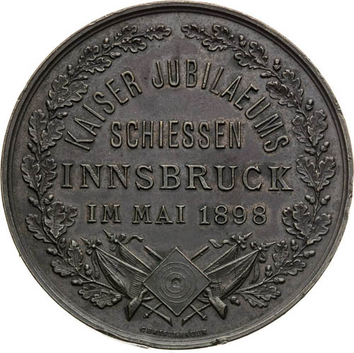 Medal 1898 - back