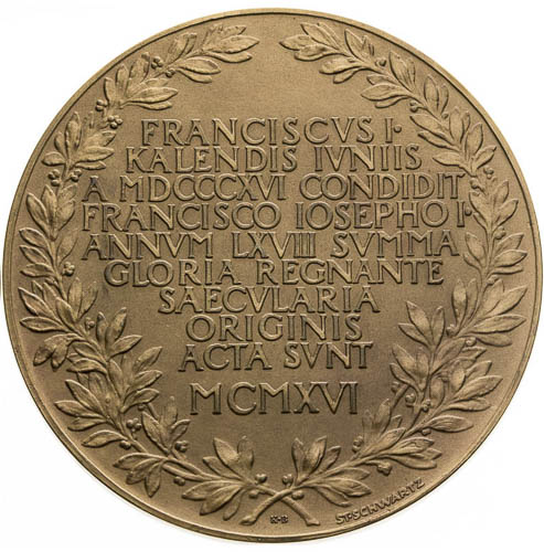 Medal 1916 - back