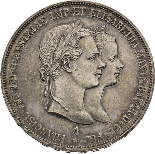 2 Gulden 1854 - front
