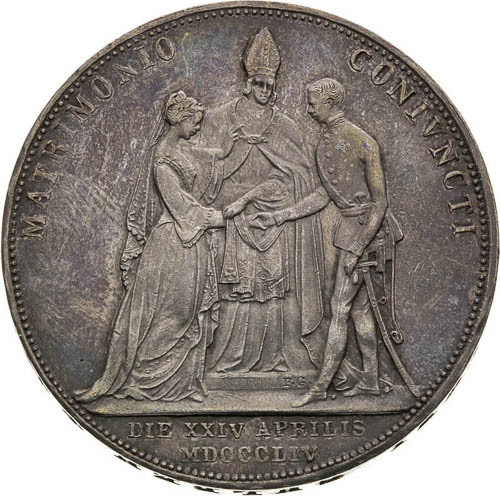 2 Gulden 1854 - back