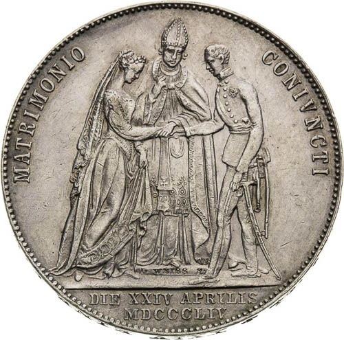 Gulden 1854 - back