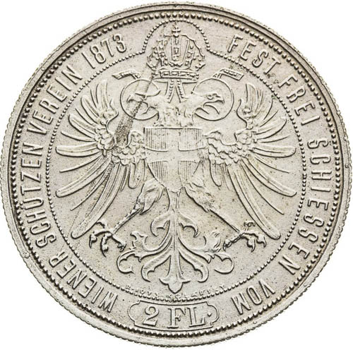 Silver Medal 1873/1973 (2 Gulden) - back
