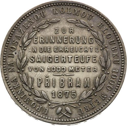 Gulden Pribram 1875 - back