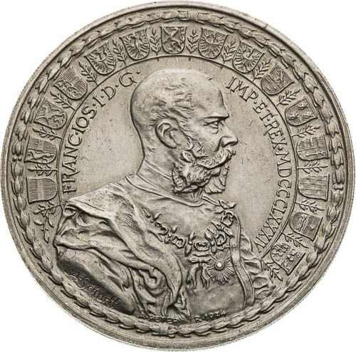 Silver Medal 1884/1974 (Restrike) - front