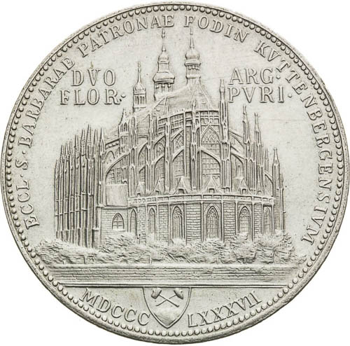 2 Gulden 1887 (Restrike) - back