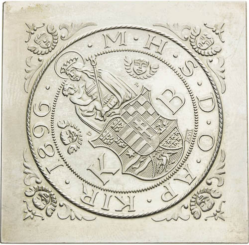 Silver thaler Clipe 1896/1970 - back