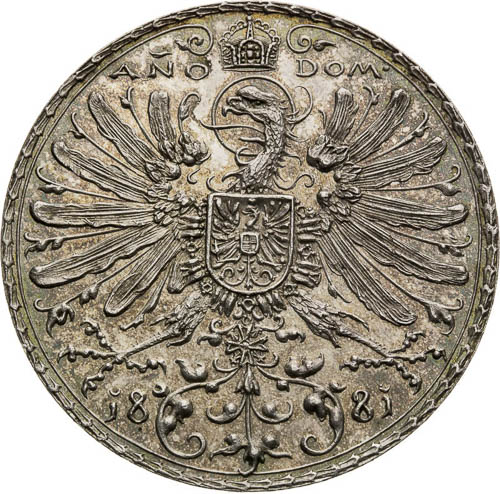 Silver Medal 1881 - front