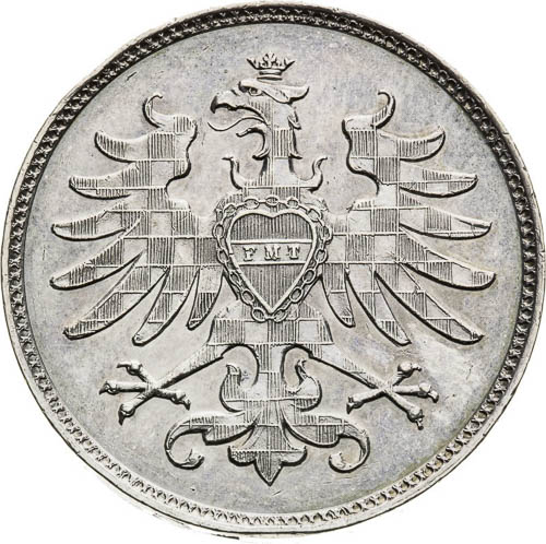 Silver Medal 1884 (2 Gulden) - front