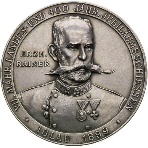 Silver Medal 1899 (2 Gulden) - front
