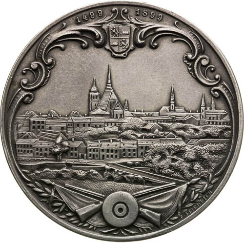 Silver Medal 1899 (2 Gulden) - back