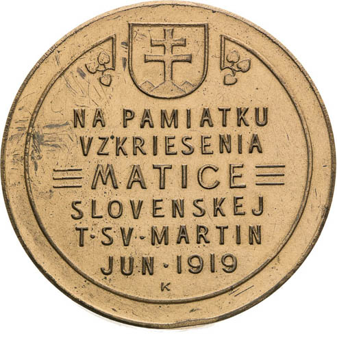 Medal 1919 - back