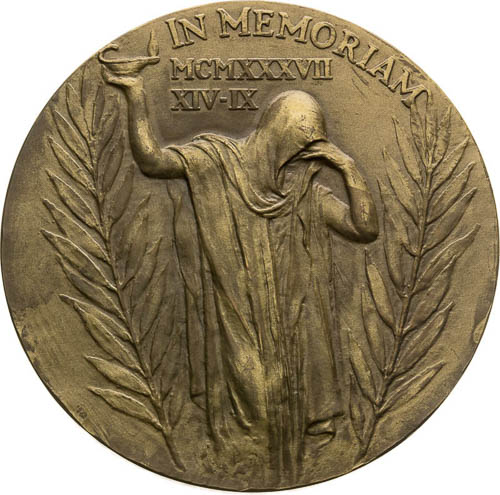 Medal 1937 - back