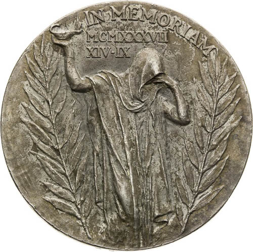 Silver Medal 1937 - back