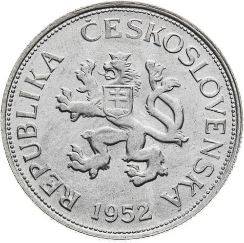 5 Koruna 1952 - front