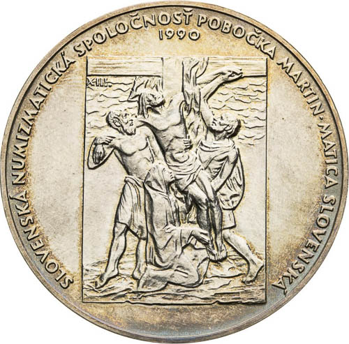 Silver Medal 1990 - back