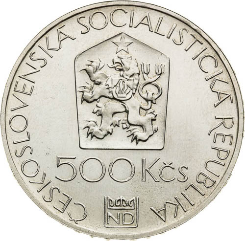 500 Koruna 1983 (variety) - front