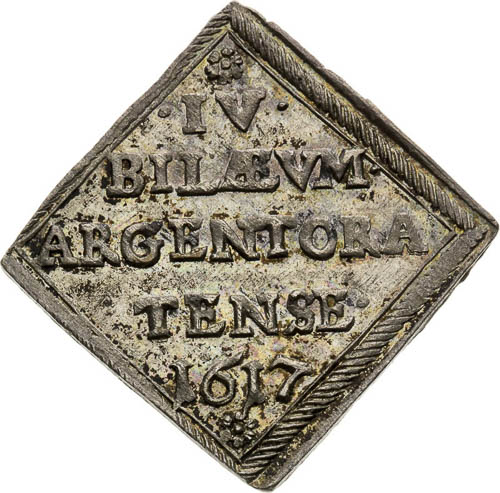 Silver Medal Klippe 1617 - back