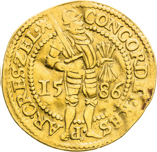 Ducat 1586 - back