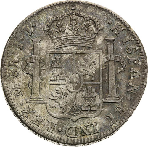 8 Reales (Peso) 1817 - back