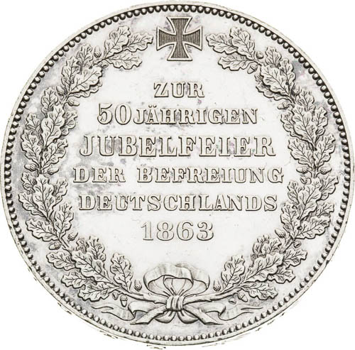 Thaler 1863 - back