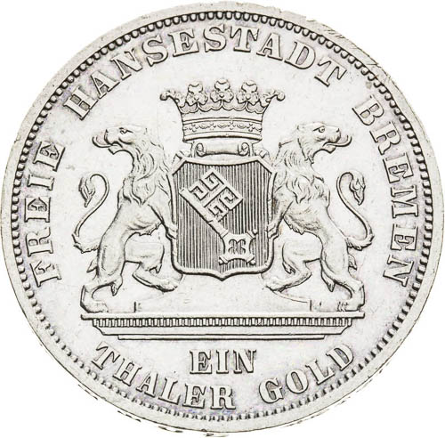 Thaler 1871 - front