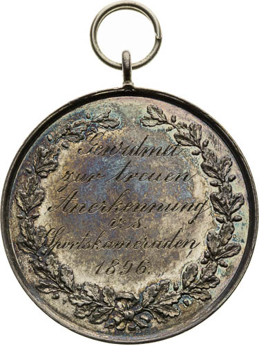 Silver Medal 1896 - back