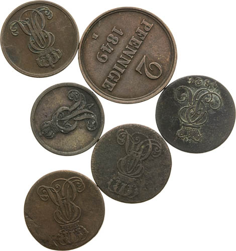 Coins (6 pcs) - front