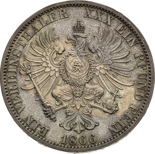 Federal Thaler 1866 - back