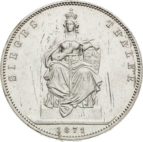 Victory Thaler 1871 - back