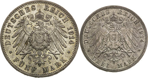 5, 3 Mark 1914 (2 (pcs) - front