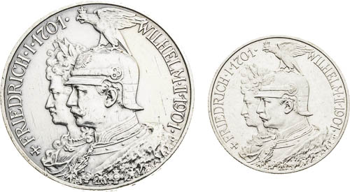 5, 2 Mark 1901 (2 pcs) - front