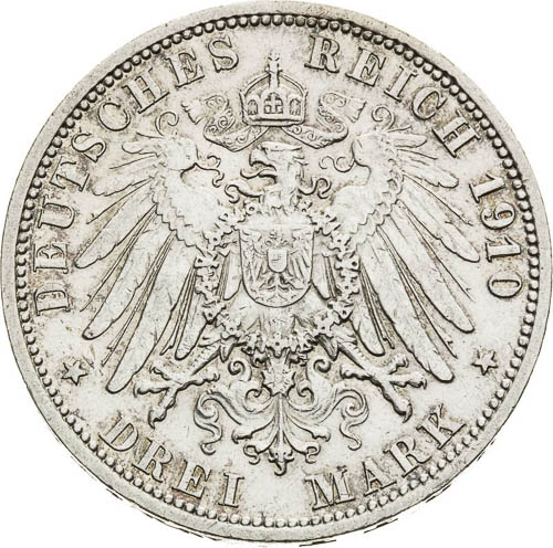 3 Mark 1910 - back
