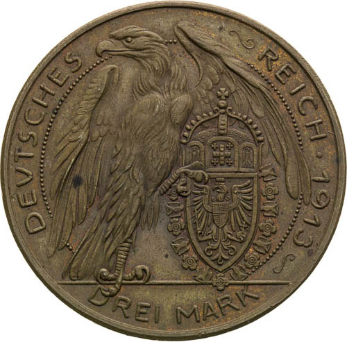 3 Marke 1913 (Pattern strike) - back