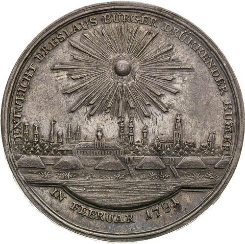 Silver Medal 1791 - back