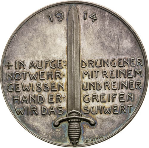 Silver Medal 1914 - back